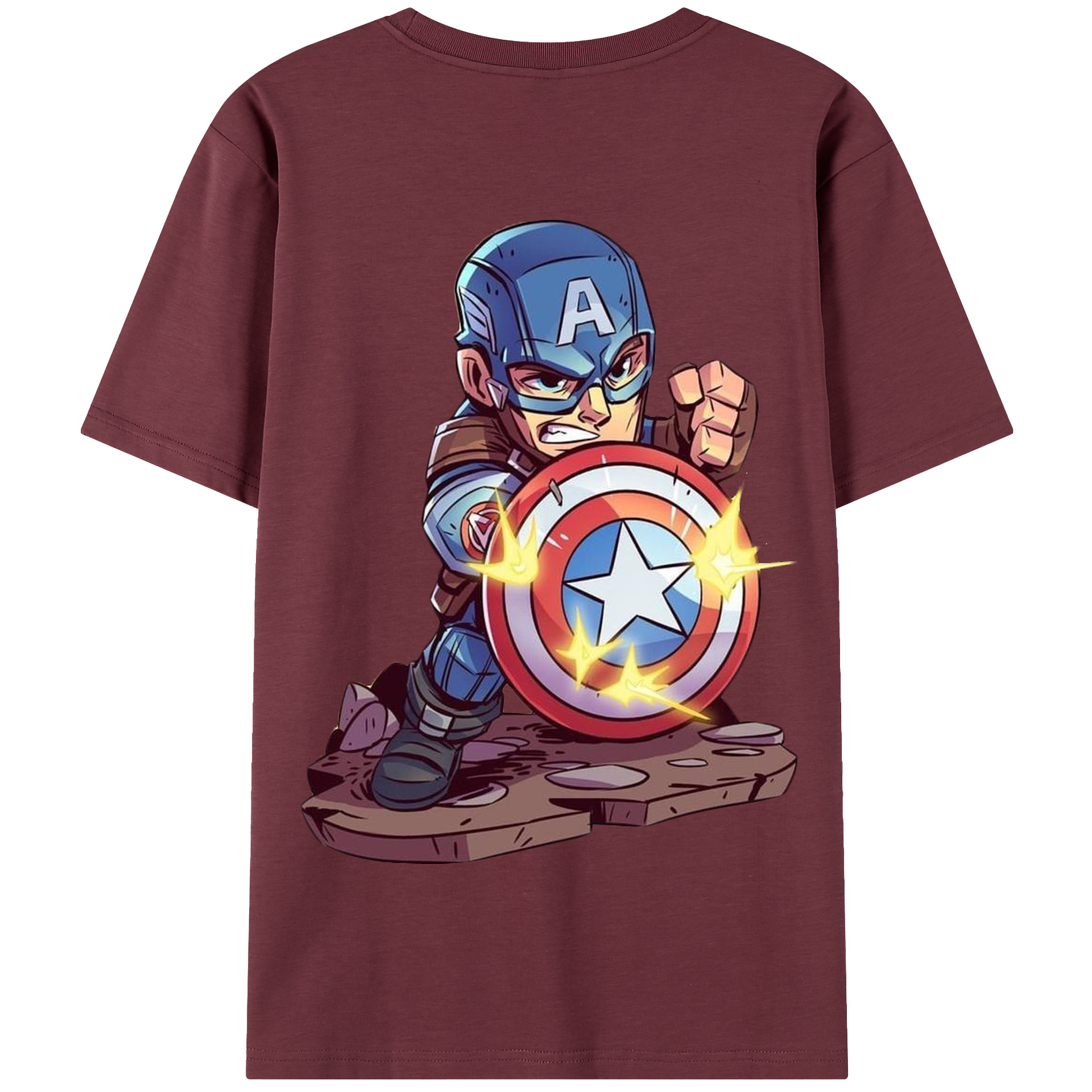 （画像用） アベンジャーズ The Avengers 綿100％半袖Tシャツ（背面プリント）